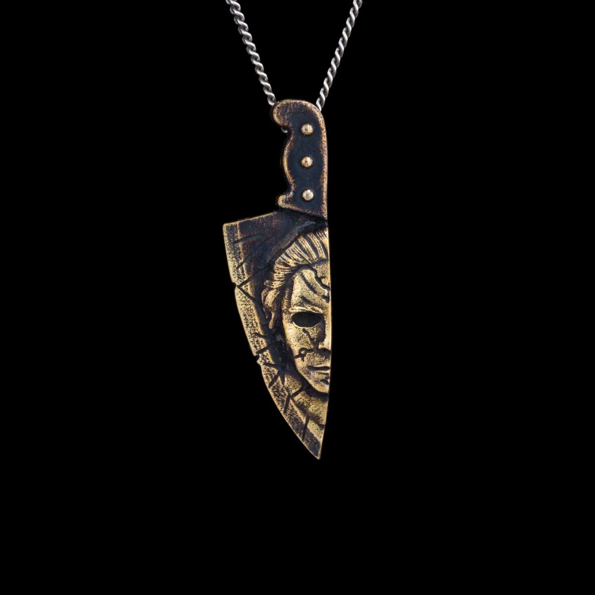 Michael Myers Knife Horror Pendant