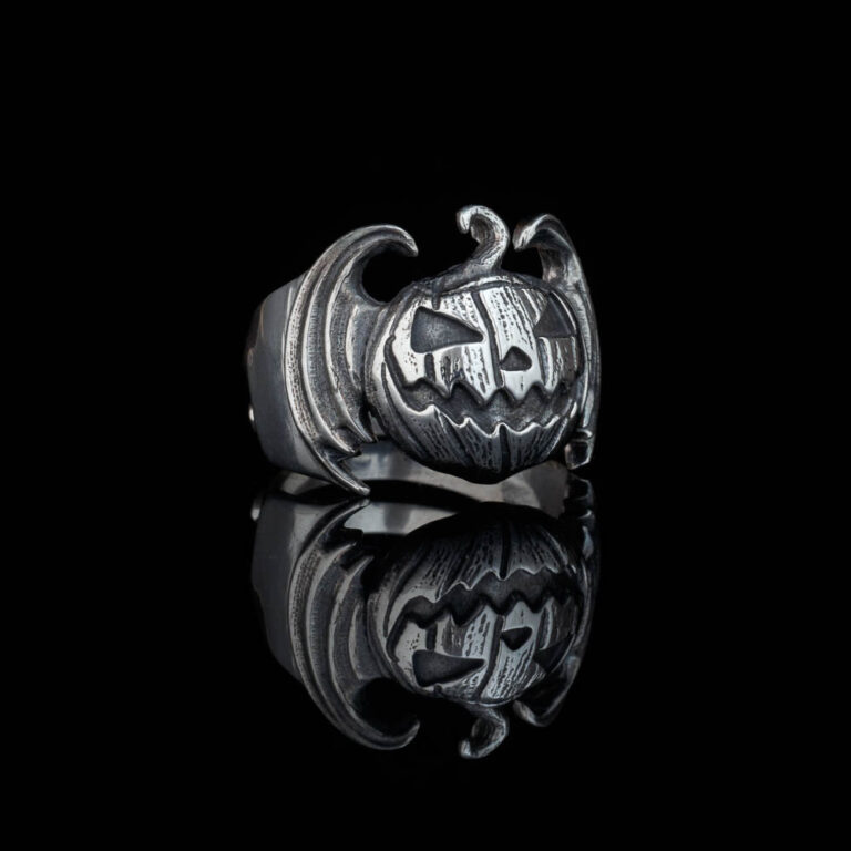 Pumpkin Bat Halloween Ring