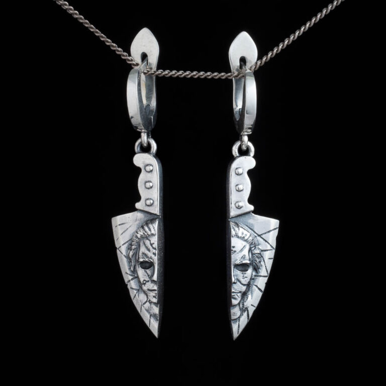 Michael Myers Knife Horror Earrings