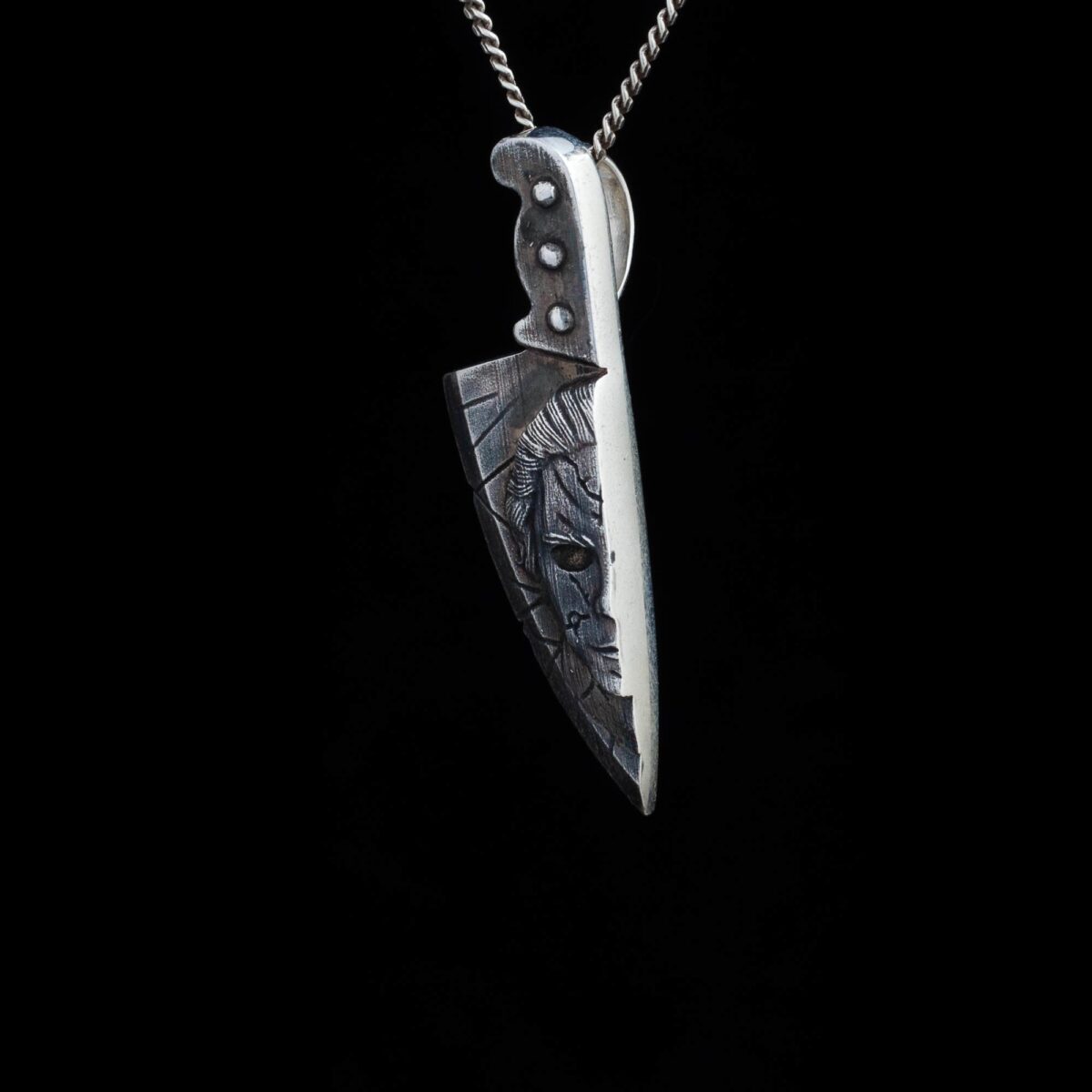 Michael Myers Knife Horror Pendant